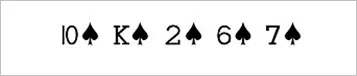 Flush Card Combination in Poker