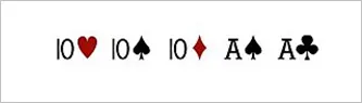 Full House Card Combination in Poker