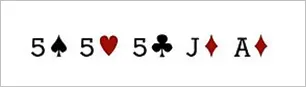 Three of a Kind Card Combination in Poker