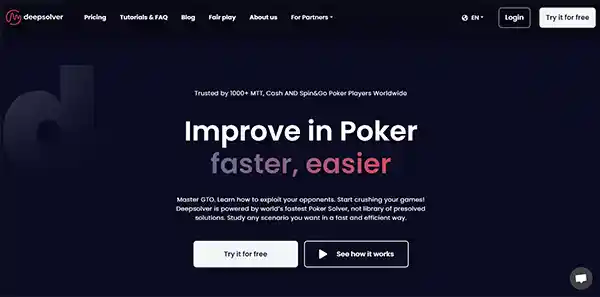 Deepsolver - Poker Solver