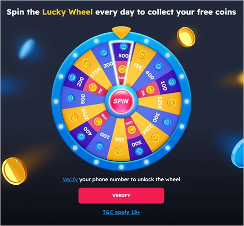 Lucky Wheel in NoLimitsCoins