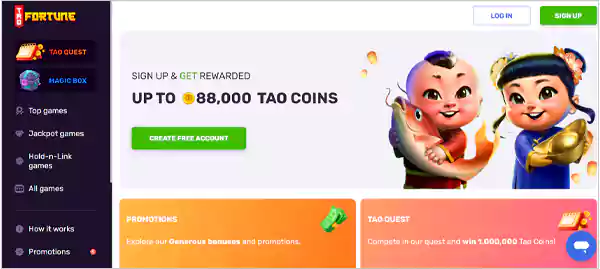 Tao Fortune Slots website