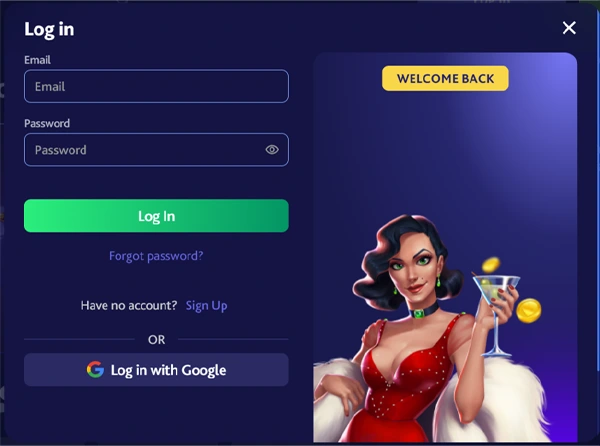 7Bit casino login page