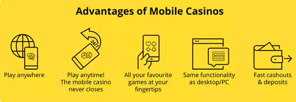 Advantage of mobile casino