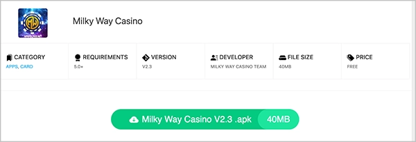 Milkyway APK File